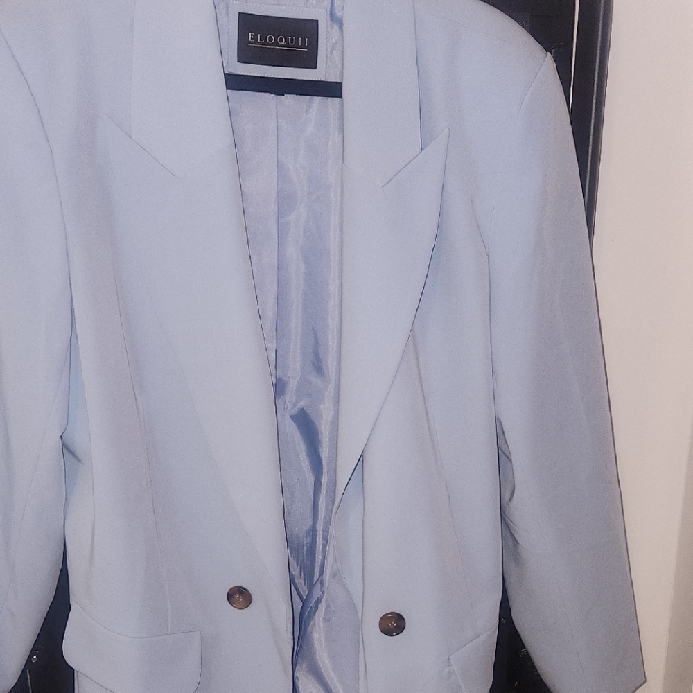 Eloquii Blue Blazer Professional Suit Jacket